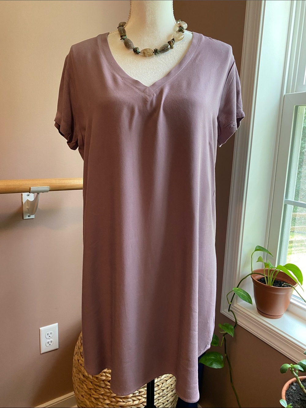 Cloth & Stone mauve dress M